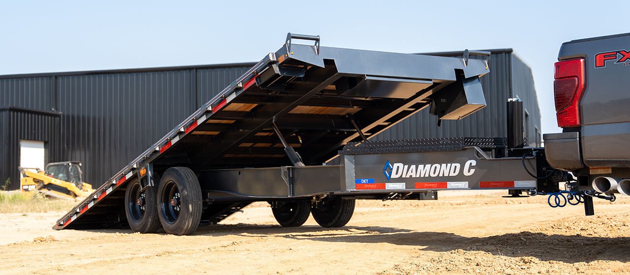 22ft Deck-Over Tilt Trailer Rental McKinney TX