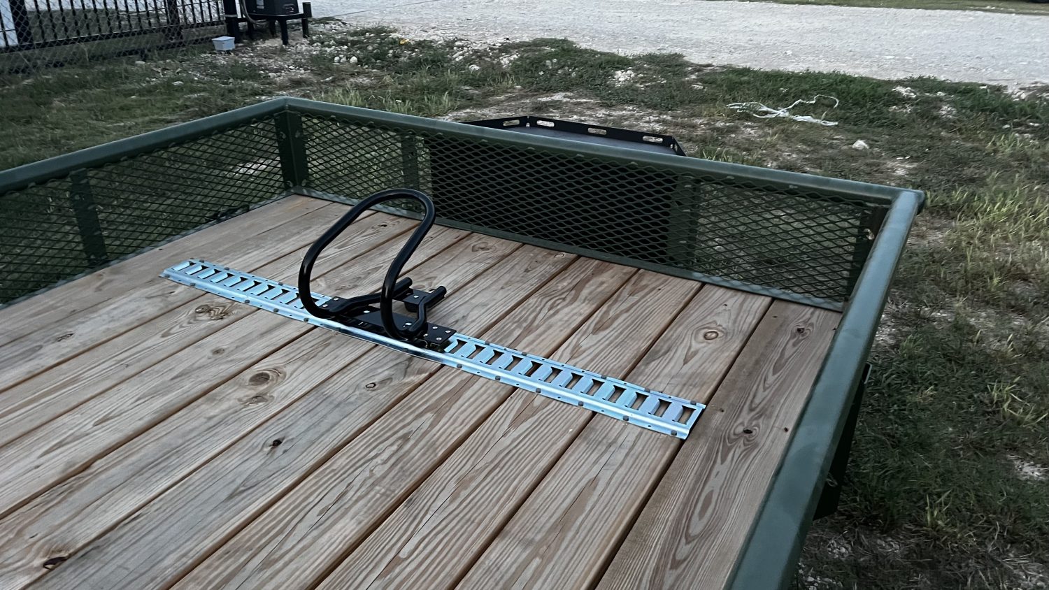 Diamond C utility trailer treated wood floor deck for hauling materials and equipment